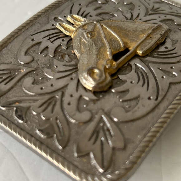 Vintage equestrian belt buckle - Picture 2 of 9